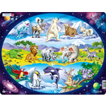 Пазл Larsen Планета животных 15 элементов классический