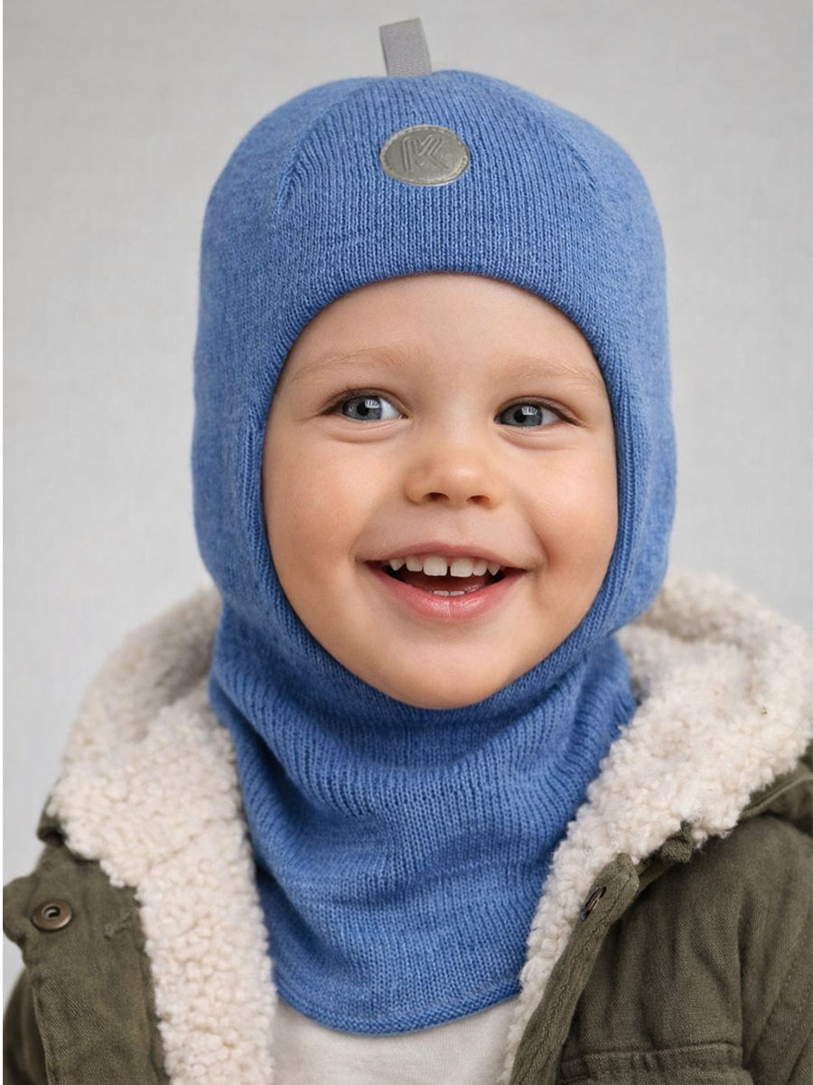 Шапка ПриКиндер U-Sp22547 Цвет: Светлая джинса - фото 1