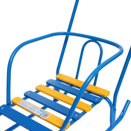 Санки NiKA kids Ветерок буксировочный трос без сматывателя, с ручкой, со спинкой