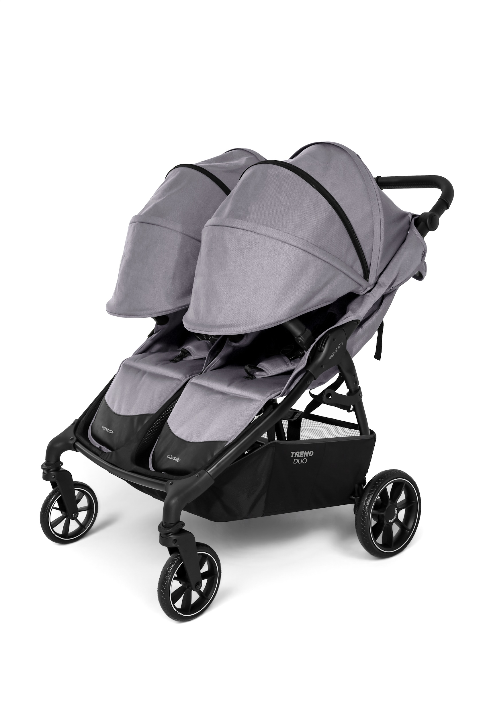 Коляска прогулочная для двойни Valco baby Snap Duo серый - фото 3