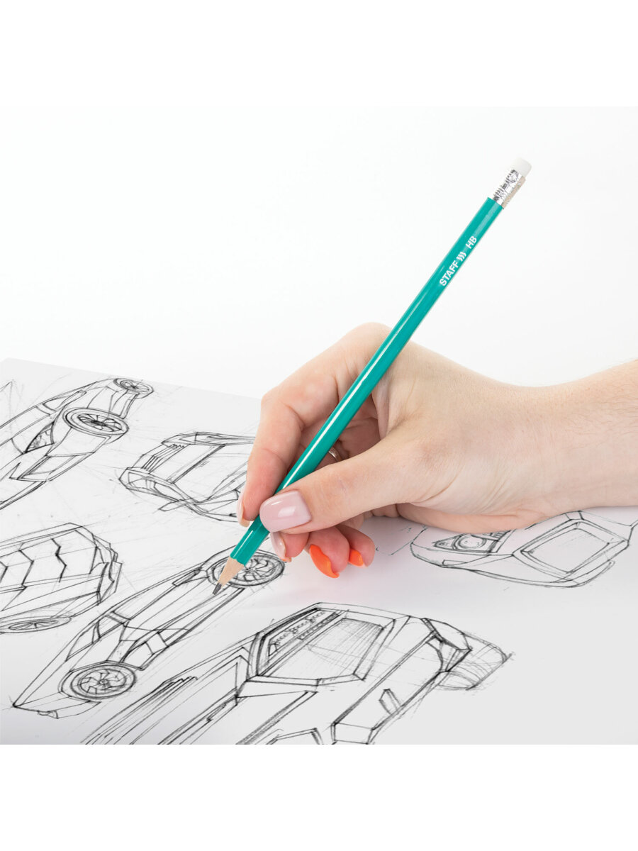 Карандаши чернографитные Staff 1 шт. - фото 11