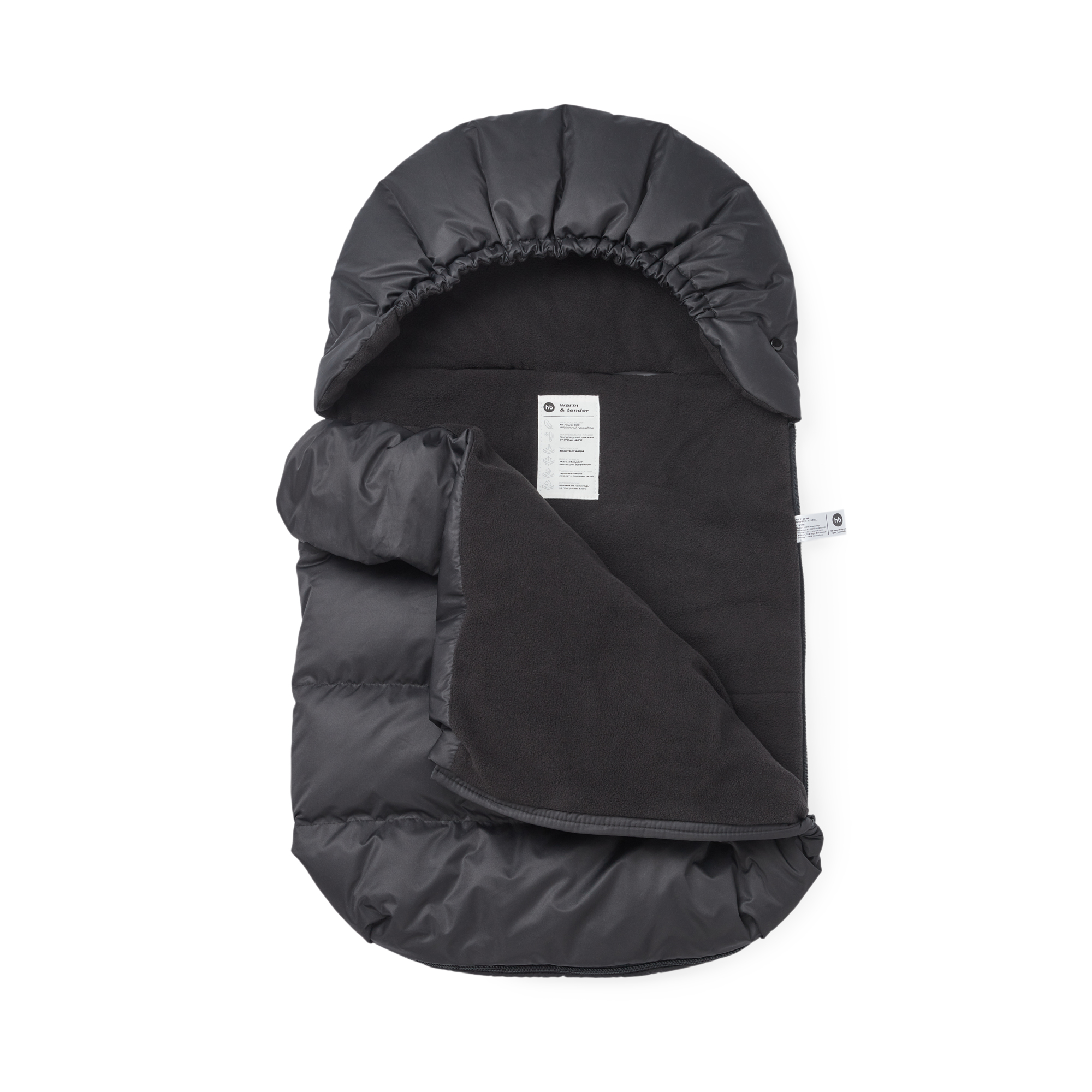 Конверт в коляску Happy Baby True black - фото 14