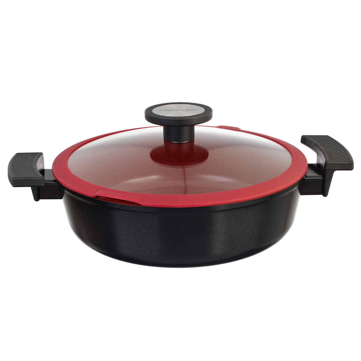 Жаровня Neoflam С стеклянной крышкой De Chef 24 см индукция - фото 1