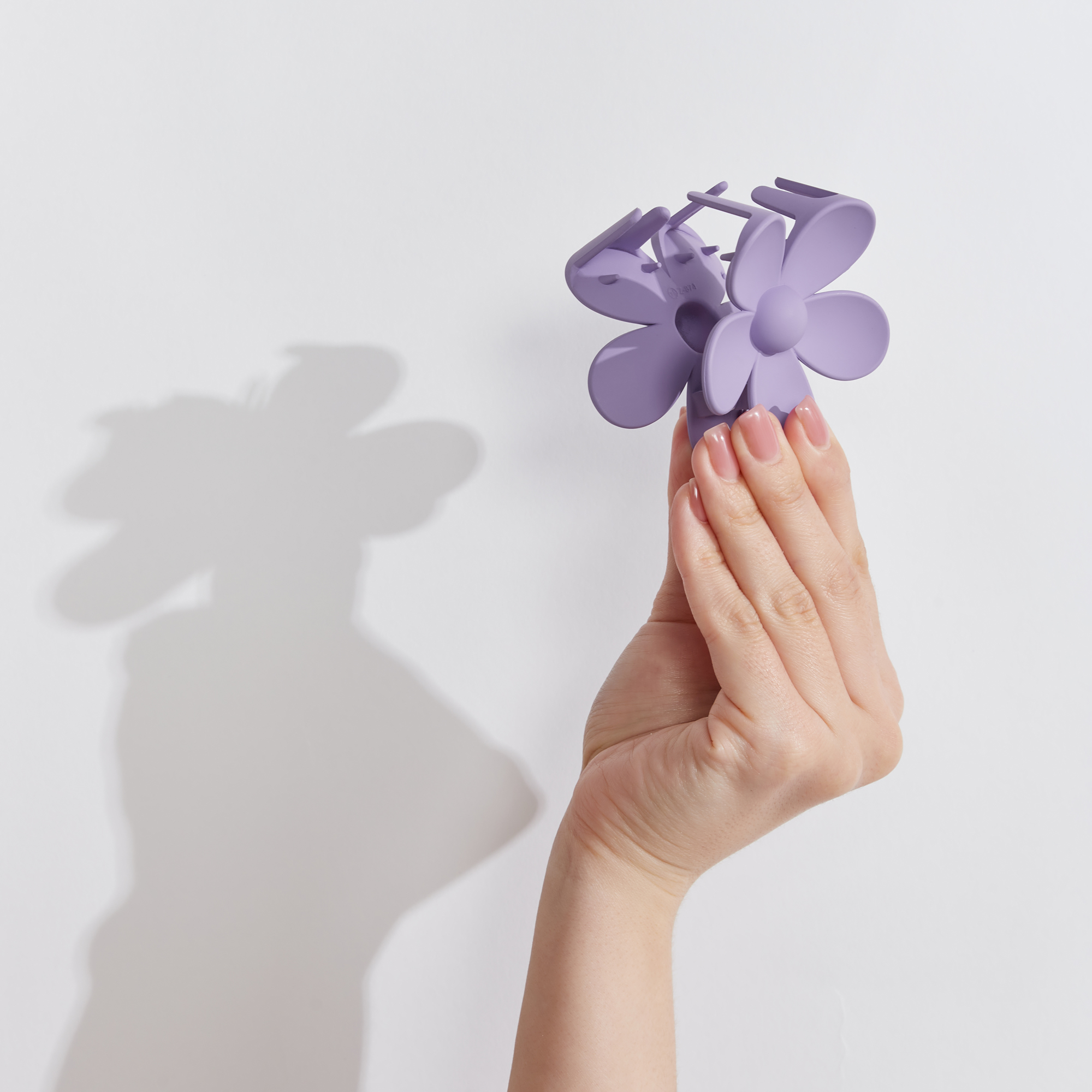 Заколка для волос Happy Baby Крабик с мягкой пружиной цветочек фиолетовый 40052_violet - фото 5