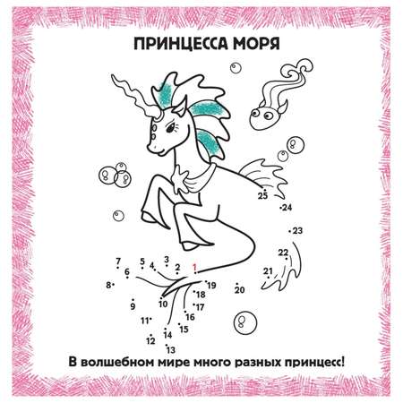 Раскраска АСТ IQ раскраски по точкам Принцессы