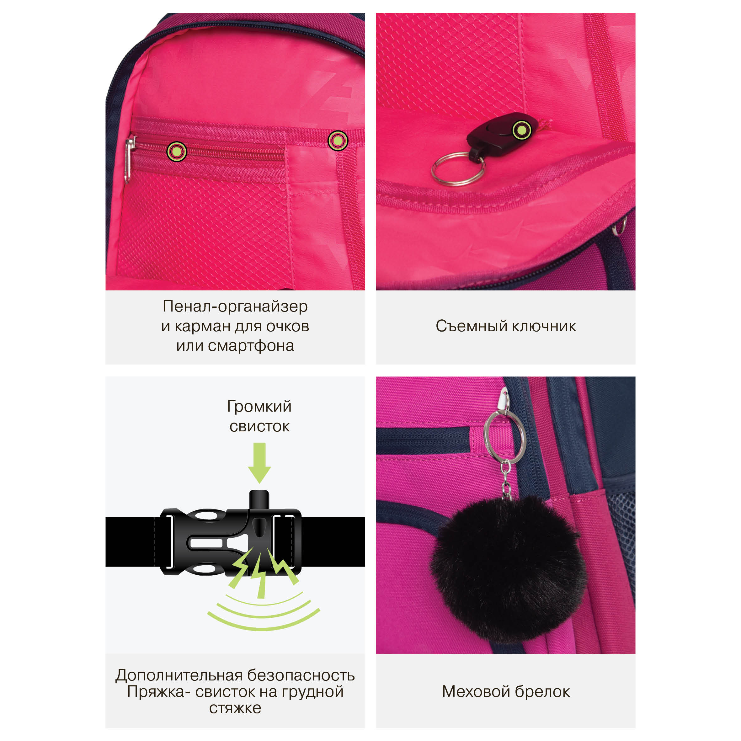 Рюкзак Grizzly для девочки - фото 11