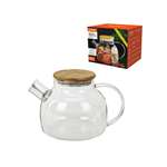 Чайник заварочный DASWERK стеклянный с ситечком жаропрочный 900 мл
