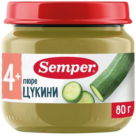 Пюре Semper Цукини с 4 мес 80 г