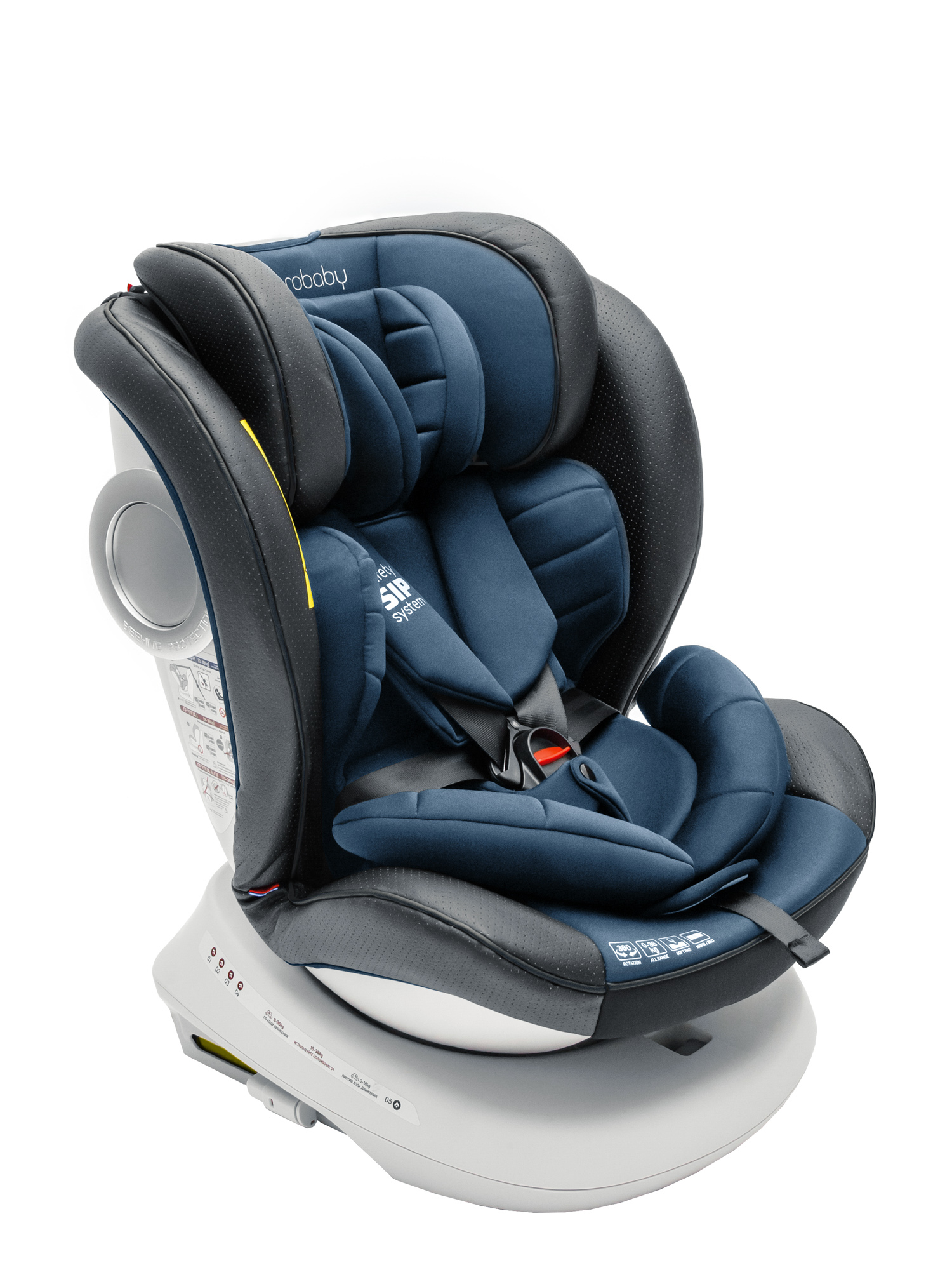 Автокресло Amarobaby Champion Isofix 0+/1/2/3 (0-36 кг) синий - фото 20