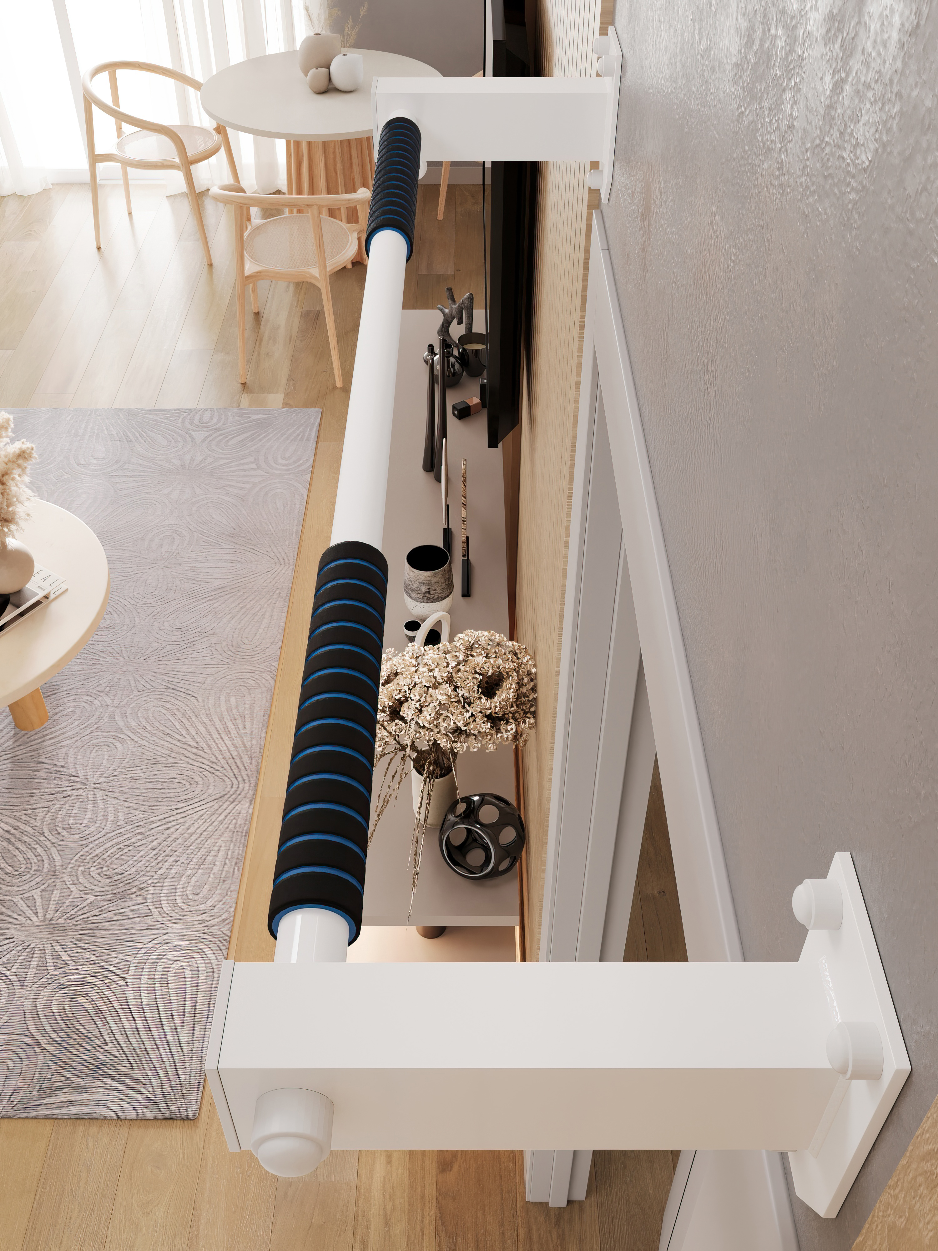 Турник настенный наддверный "Классик" COMFORT - неопреновое покрытие - фото 10