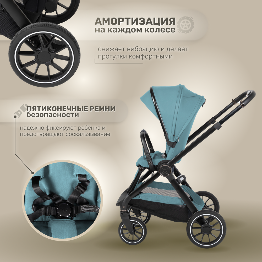 Коляска 2в1 agex Agex Prima Pro - фото 6