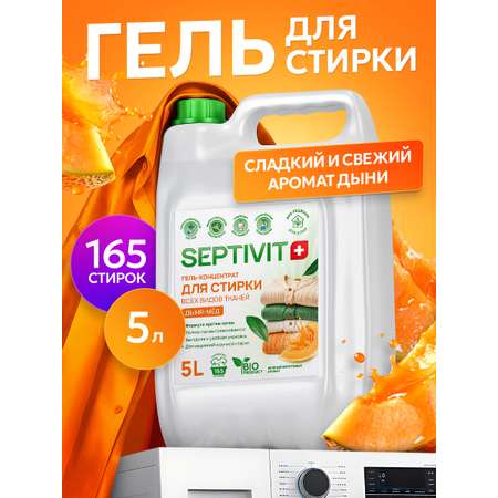 Гель для стирки SEPTIVIT концентрат Дыня Мёд 5 л