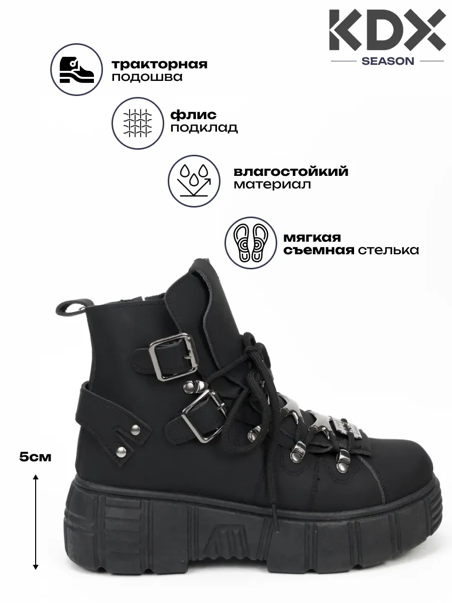 Ботинки KDX ROY-36 black - фото 3