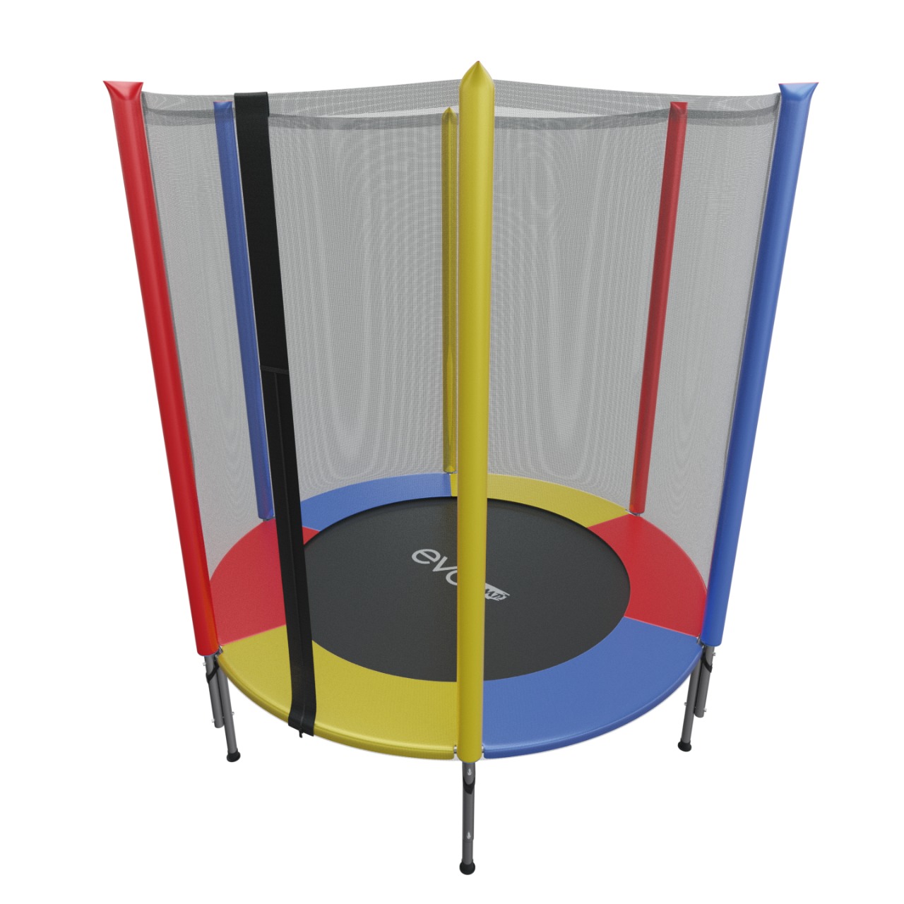 Батут каркасный evo jump EVO jump color 4,5ft с внешней сеткой 140 см - фото 3