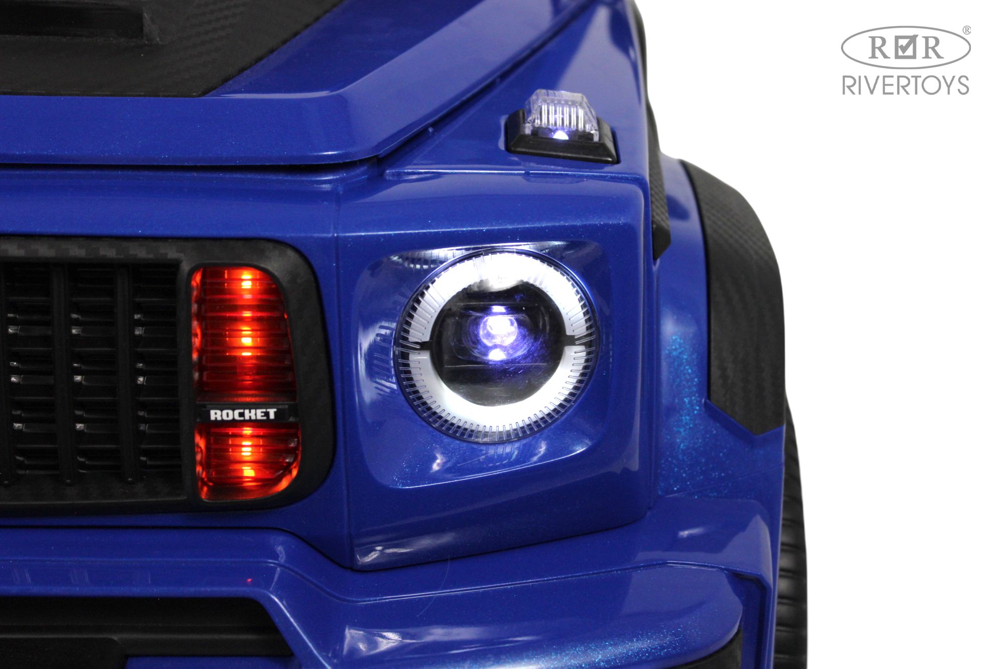 Электромобиль RIVERTOYS Mercedes Z999ZZ-BLUE С пультом ДУ - фото 6