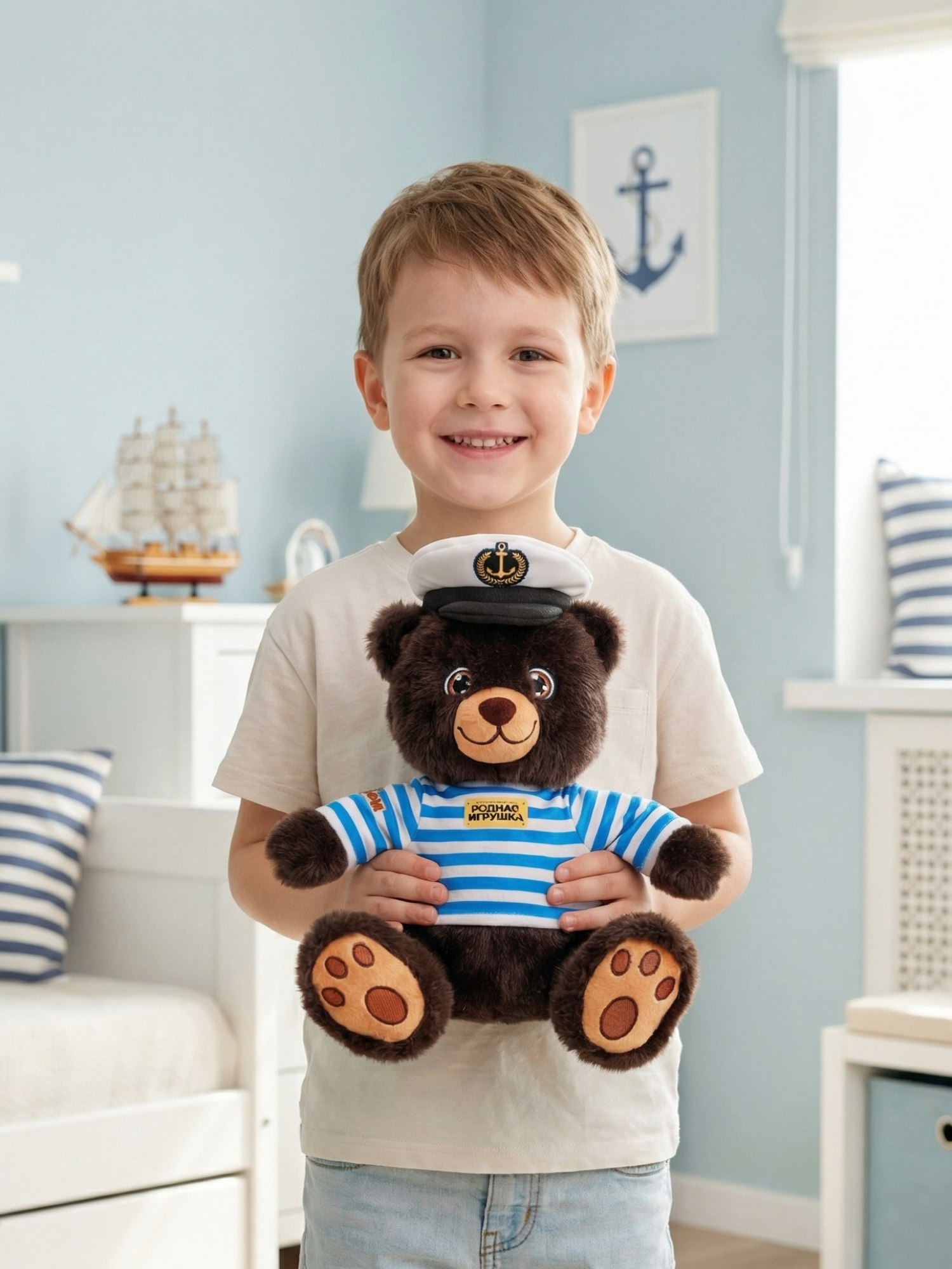 Мягкая игрушка Смолтойс мишка Мишка-моряк - фото 3