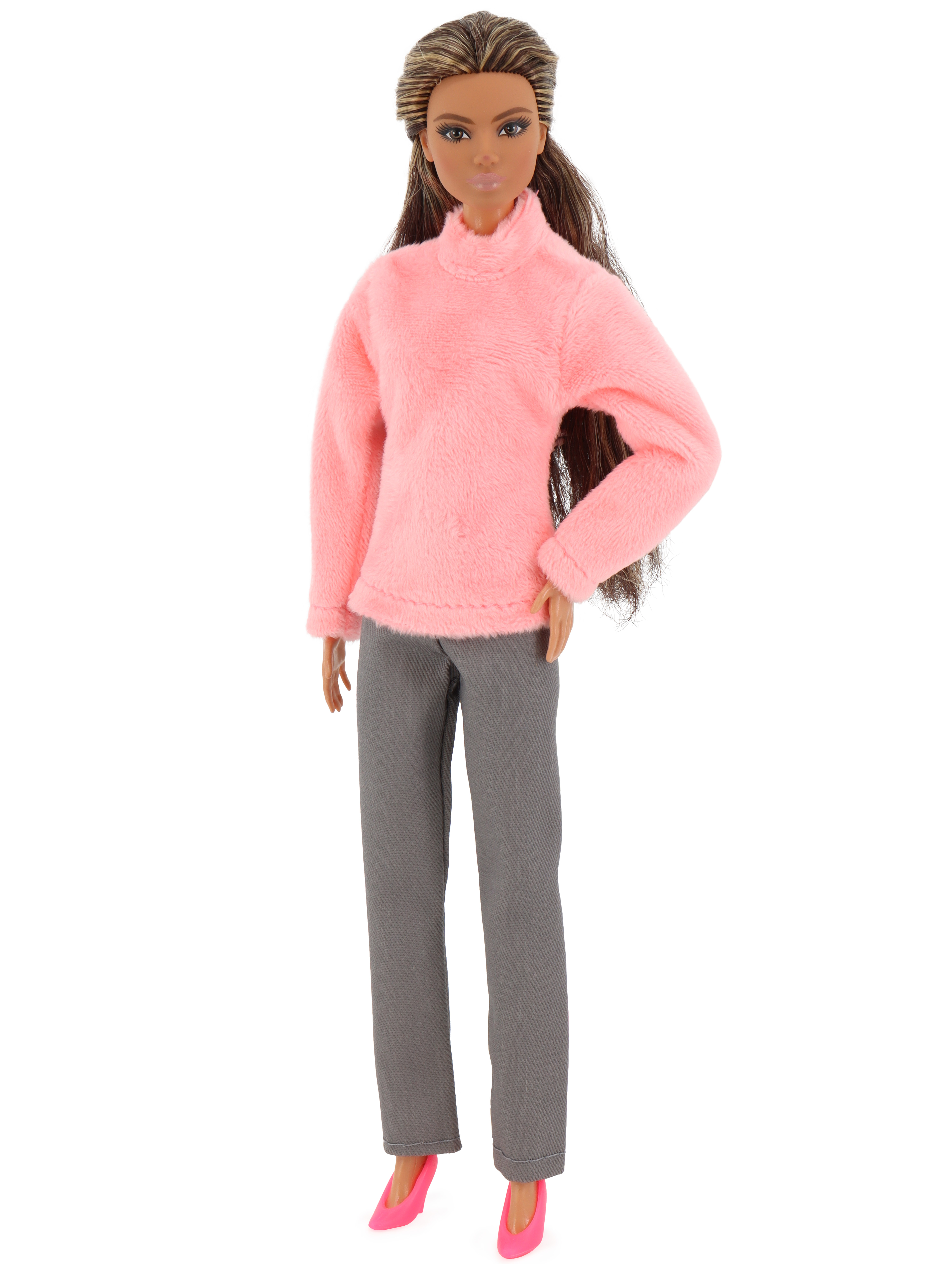 Одежда для кукол Модница 7777серый&розовый - фото 6