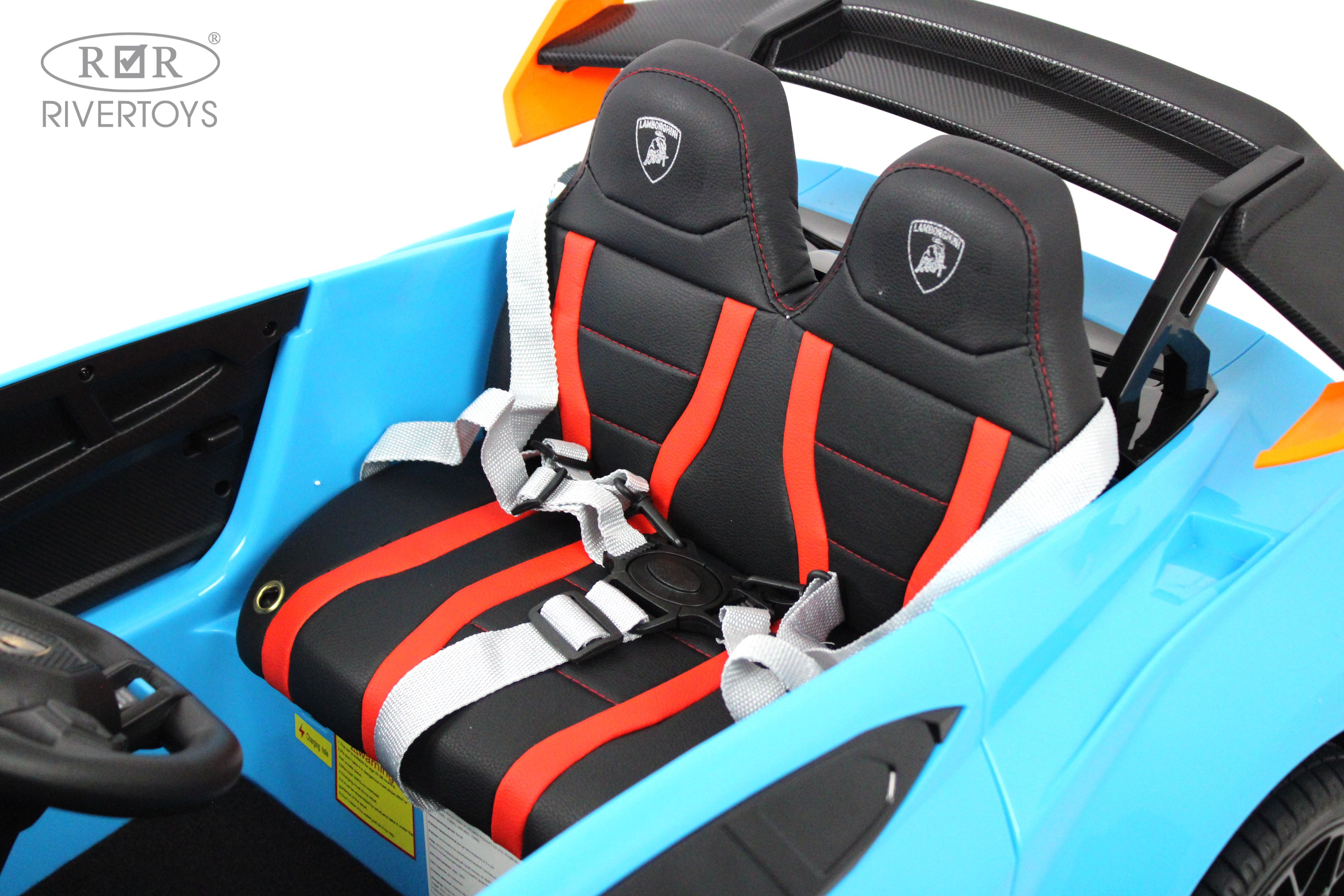 Электромобиль RIVERTOYS Lamborghini E888EE-BLUE С пультом ДУ - фото 12