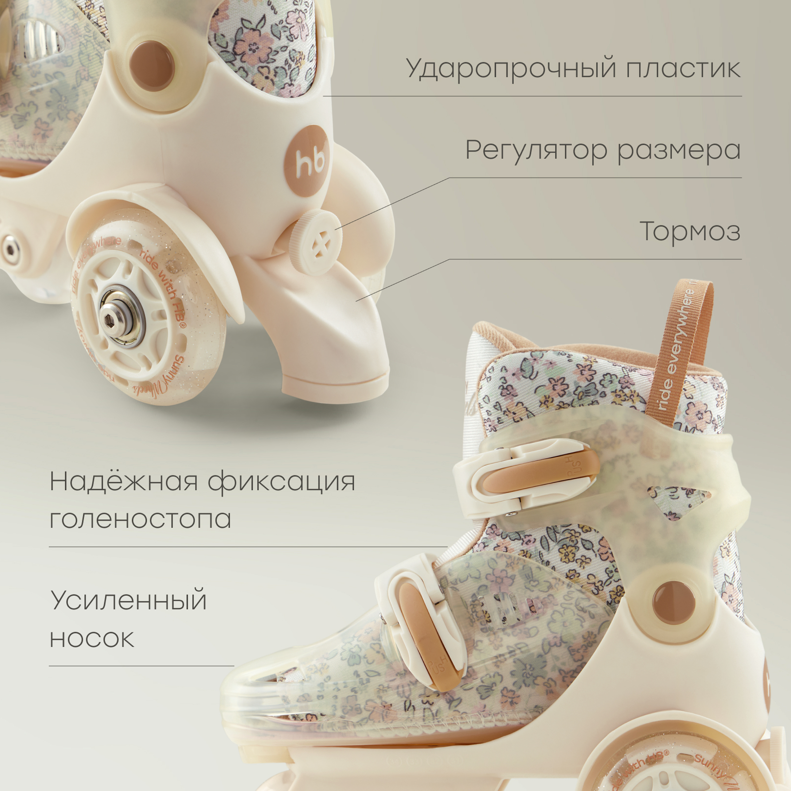 Роликовые коньки Happy Baby M 30-33 - фото 5