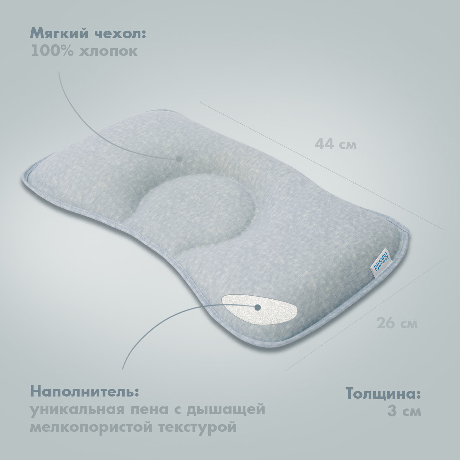 Подушка для новорожденных Nuovita - фото 5
