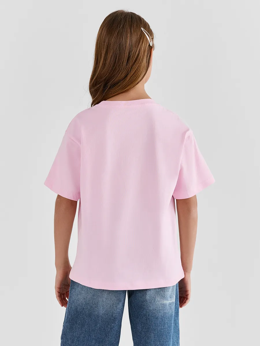 Футболка Mark Formelle (Марк Формэль) 117915/розовое сияние +печать - фото 3