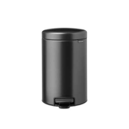 Бак мусорный Brabantia NewIcon с педалью темно-серый 12л 233487