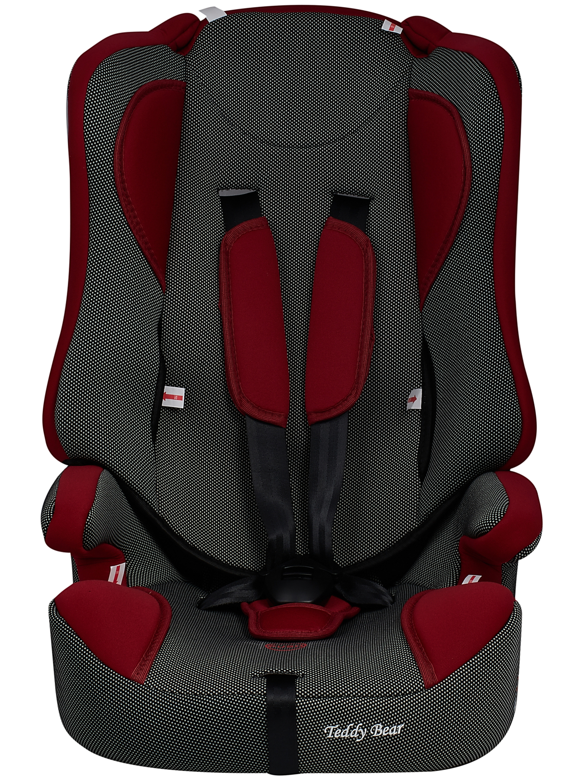 Автокресло Teddy Bear 513R/39 deep red-black dot 1/2/3 (9-36 кг) - фото 1
