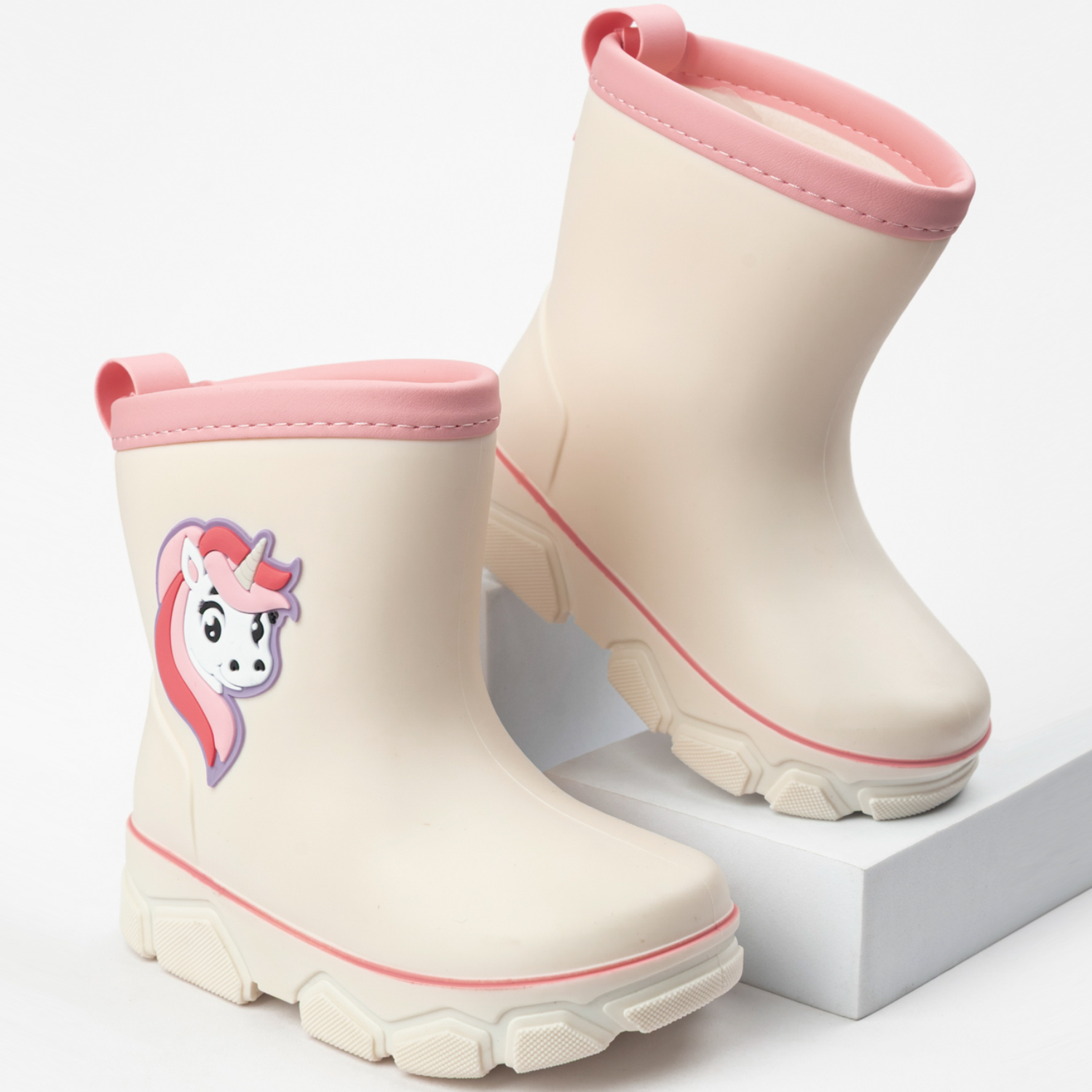 Сапоги резиновые TikkaGo 2L01_2521_beige-pink - фото 1