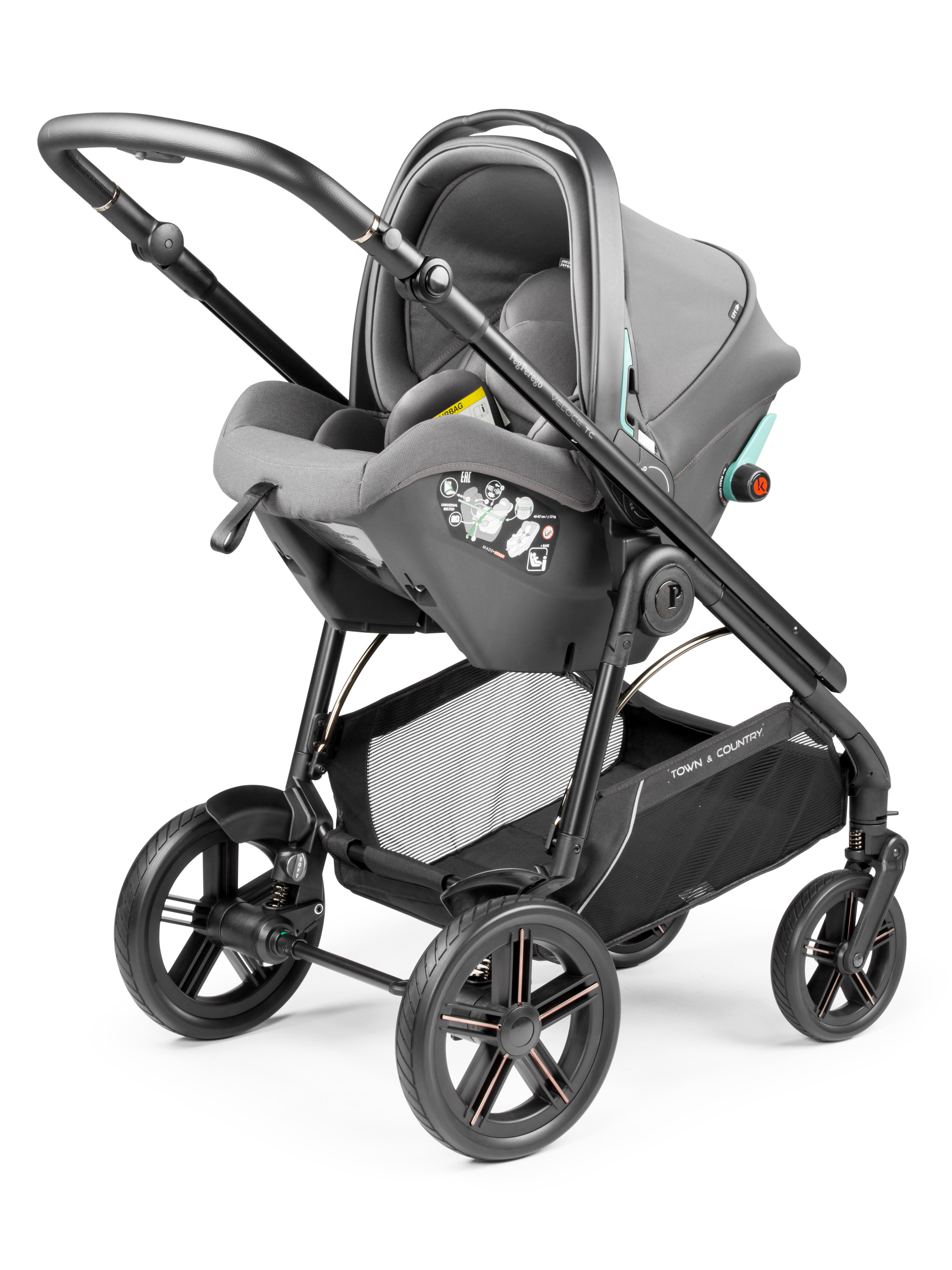 Автокресло Peg-Perego SLK 0 (0 -13 кг) серый - фото 2