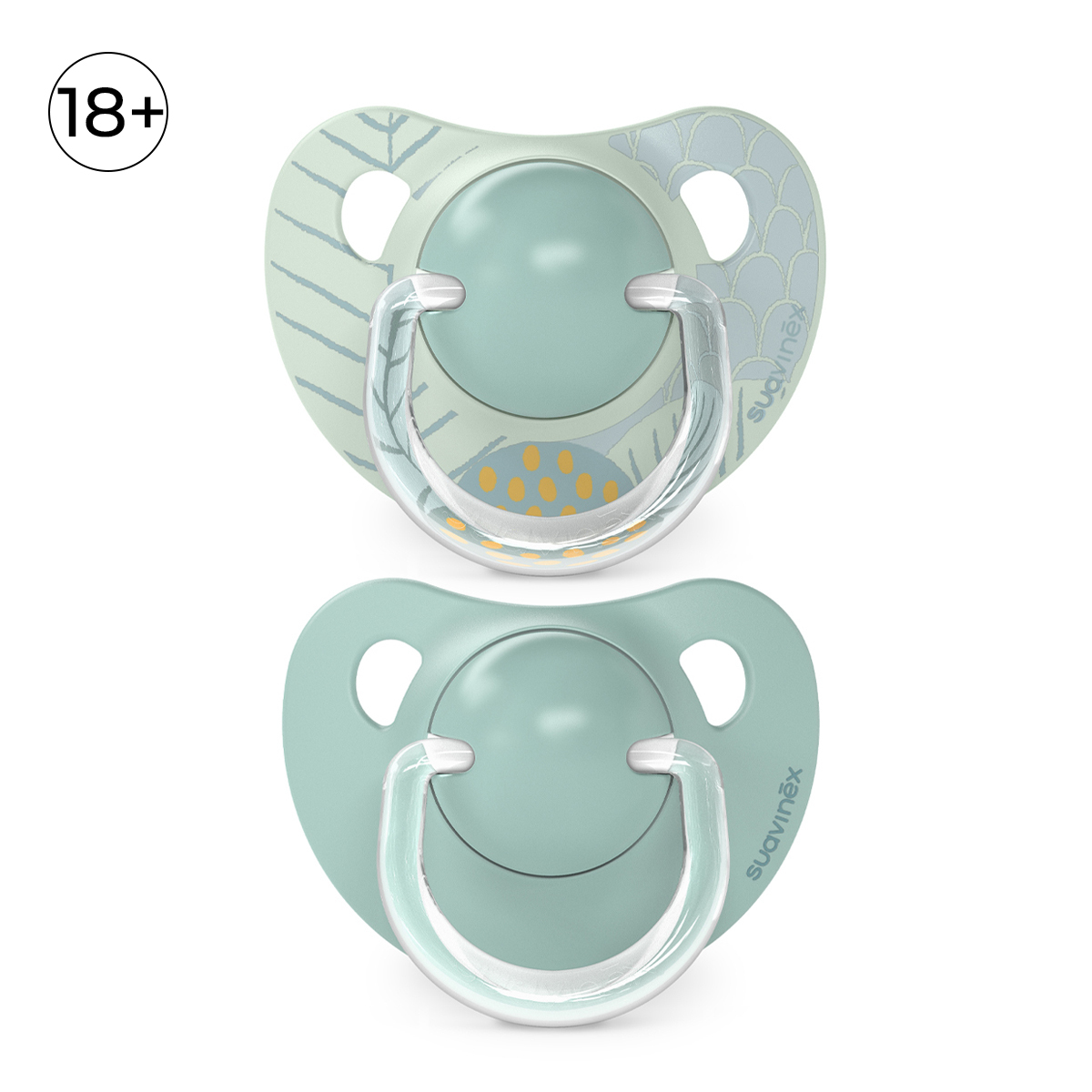 Изображение товара Пустышки Suavinex DREAMS силикон ортодонтические 2 шт. для детей от 18 месяцев Изображение товара Пустышки Suavinex DREAMS силикон ортодонтические 2 шт. для детей от 18 месяцев