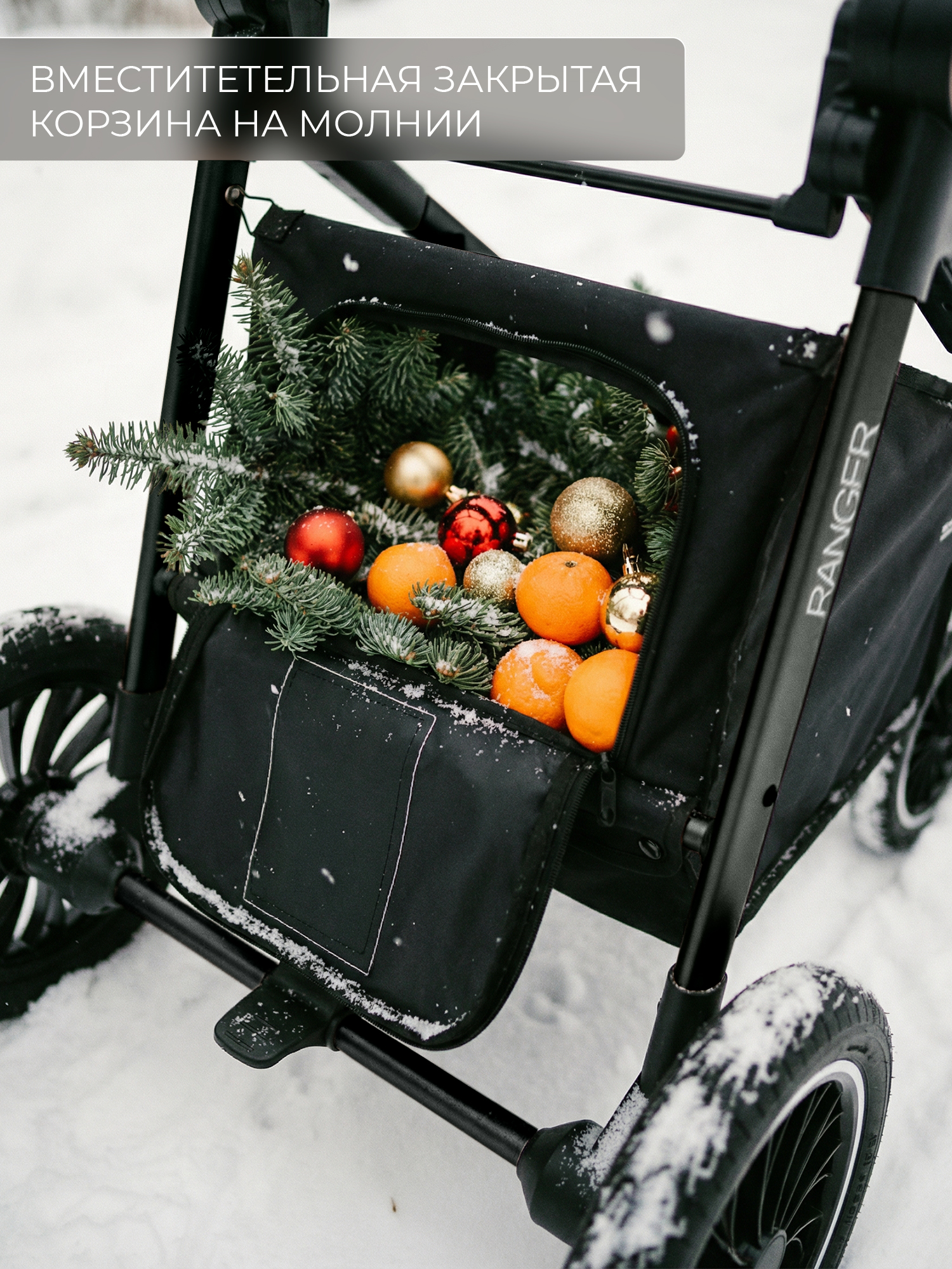 Коляска трансформер Sweet Baby Ranger Grey серый - фото 11