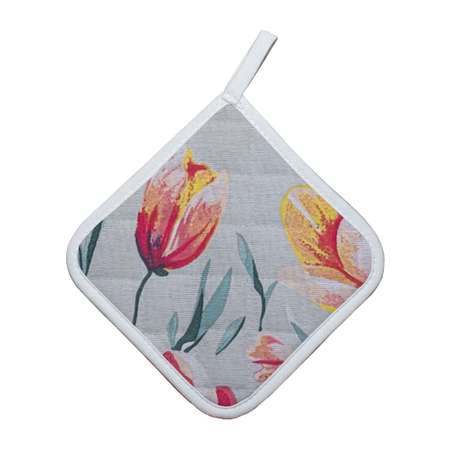 Прихватка Русский дом Тюльпаны 18*18