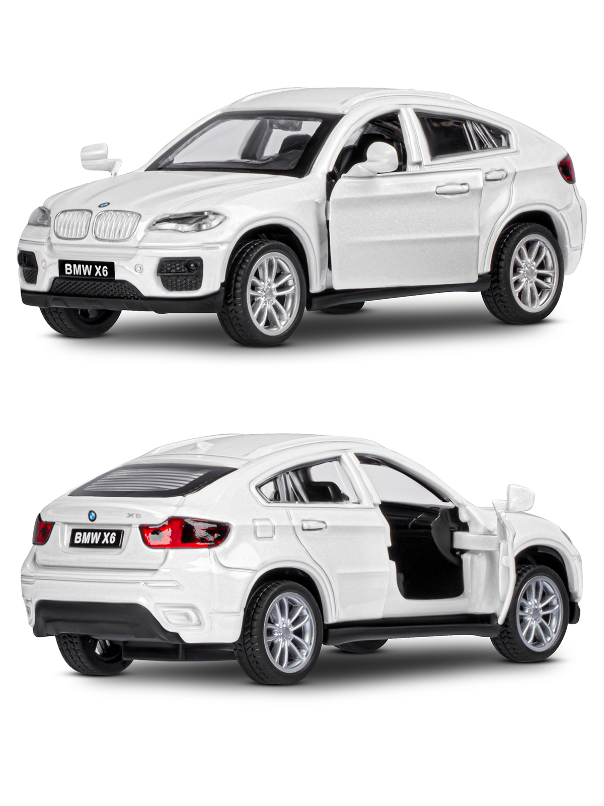 Внедорожник АВТОпанорама BMW X6 1:43 JB1200133 - фото 7