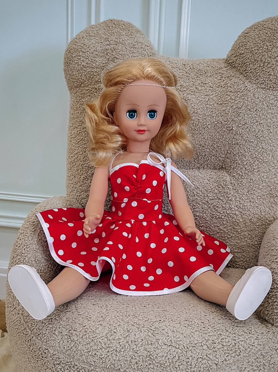 Кукла большая (ростовая) СТРАНА КУКОЛ говорящая Стелла высота 60 см 13-С-23 - фото 12