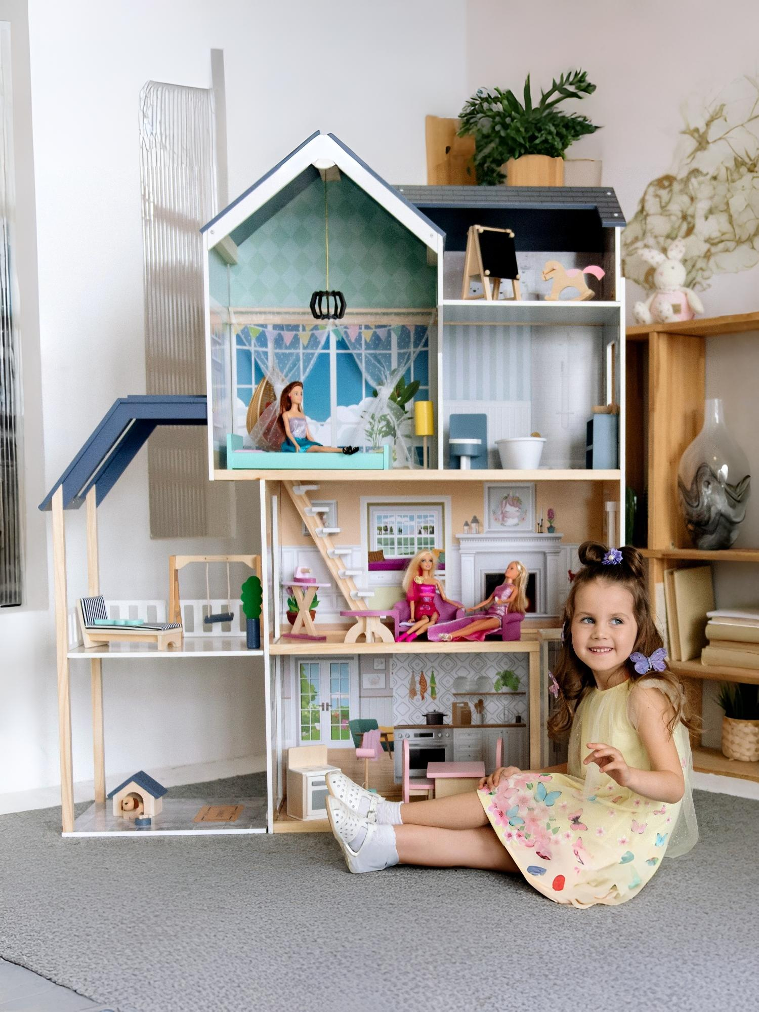 Домик для кукол PAREMO 138 см с мебелью PD320-08 - фото 2