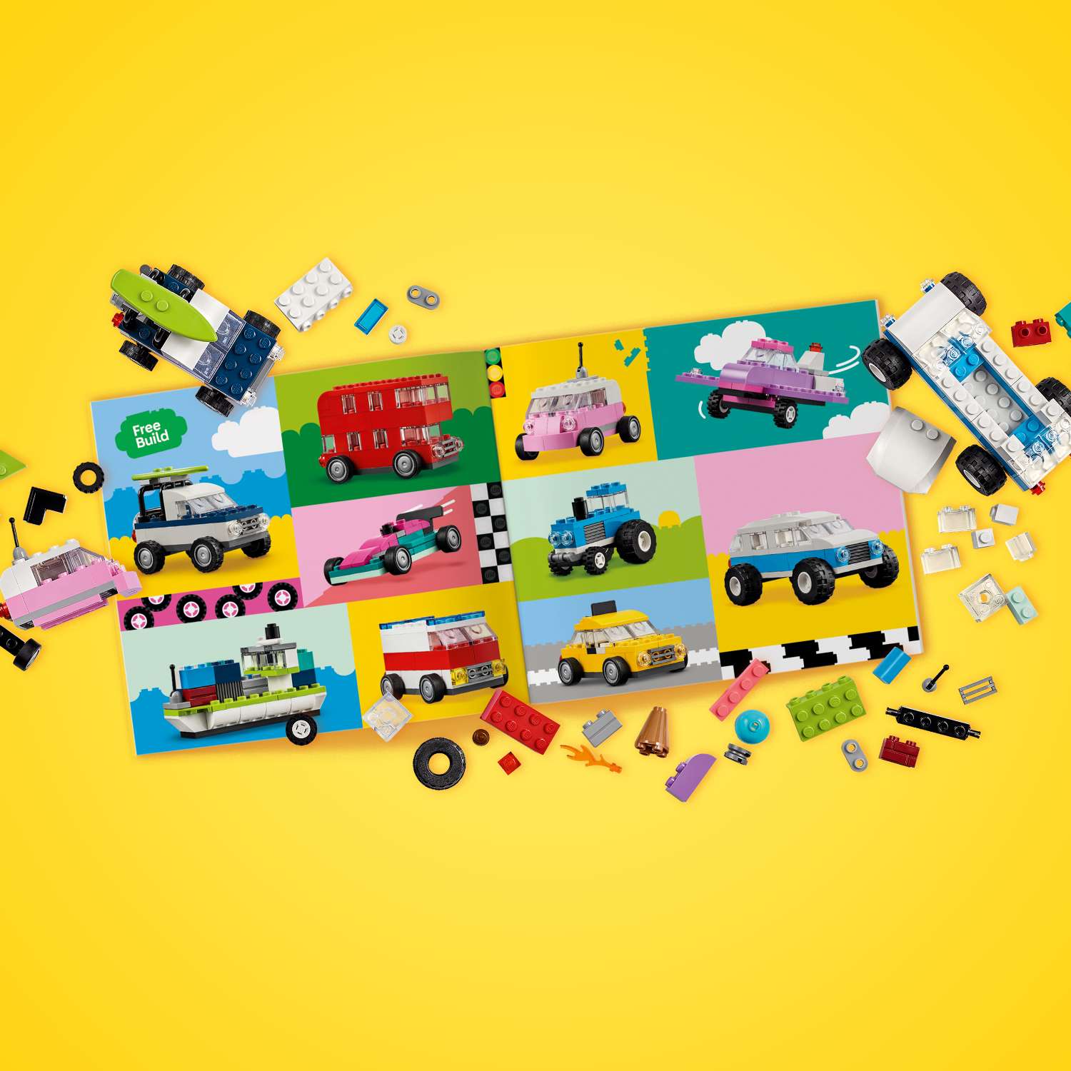 Конструктор LEGO Classic Креативный транспорт 900 дет. - фото 6