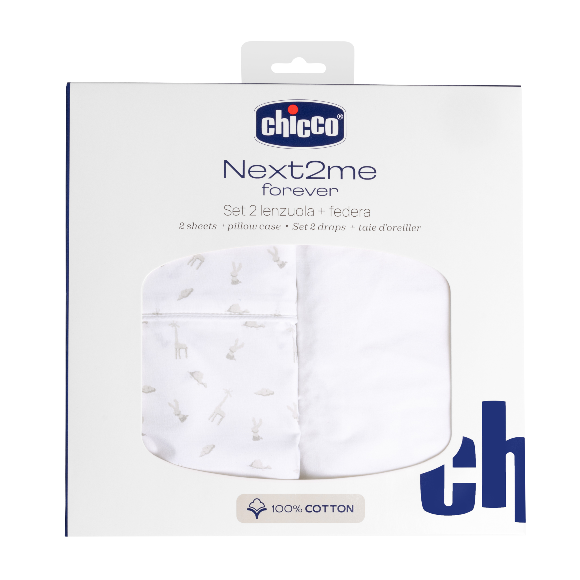 Комплект постельного белья Chicco Next2Me Forever 2 простыни 3 предм. - фото 1