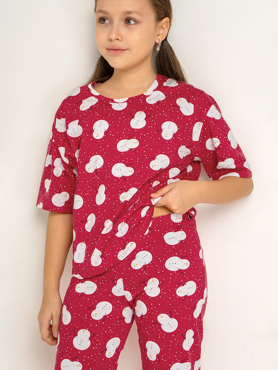 Пижама HappyFox HF6000DSPснеговики.на.красном - фото 8
