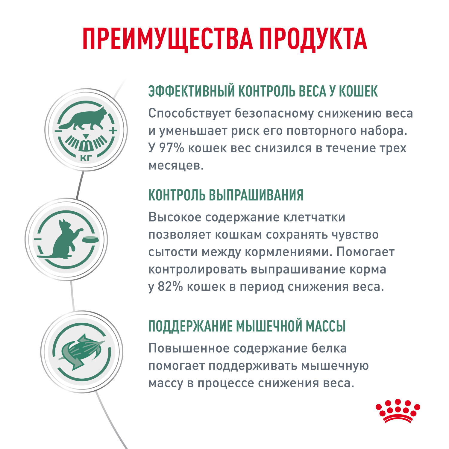 Корм для кошек ROYAL CANIN Satiety Weight Management 85г диетический рекомендуемый для снижения веса пауч - фото 3