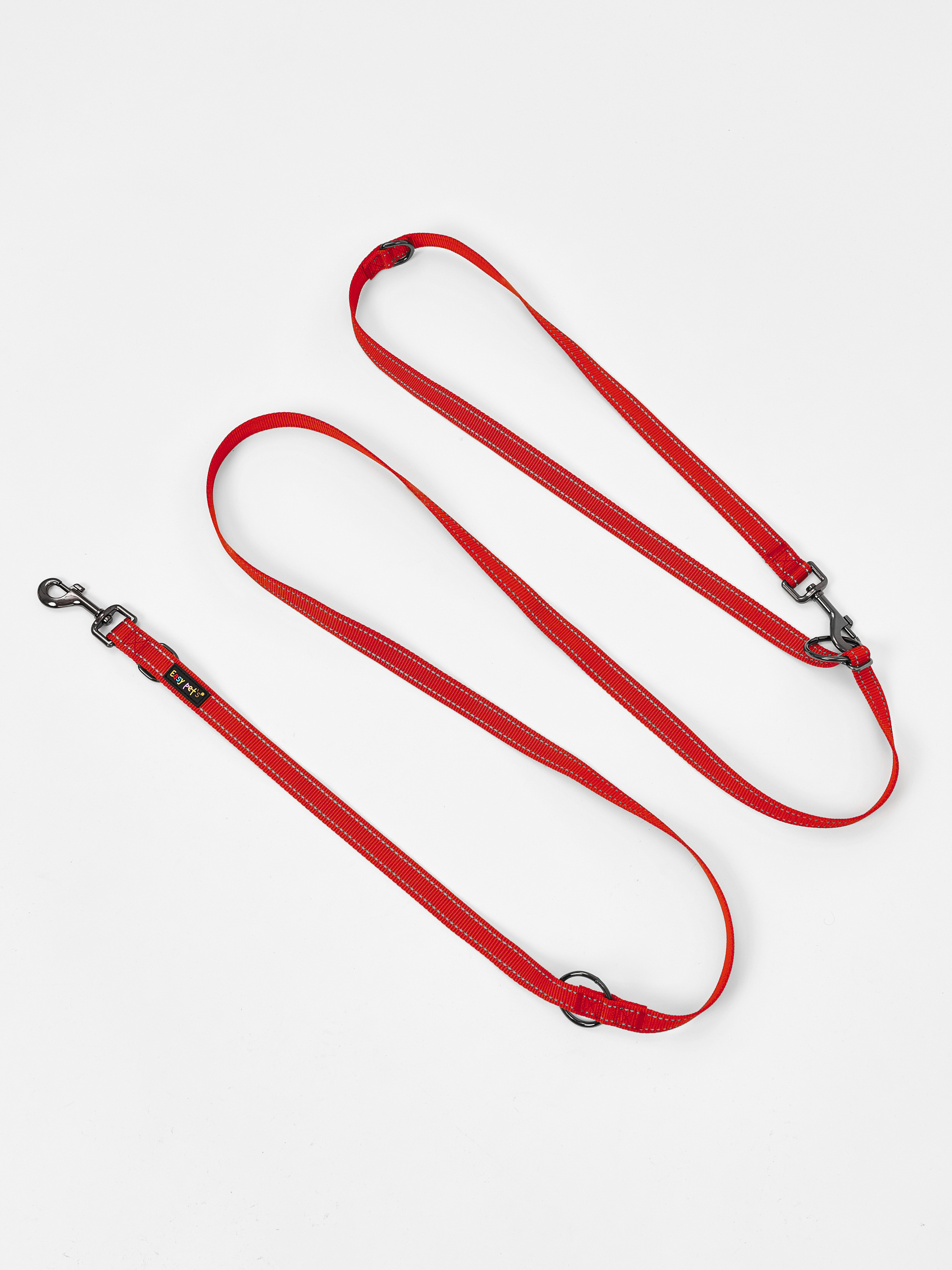 Поводок перестежка для собак Easy Pets 324 цвет Красный р-р S 1см 300см - фото 13