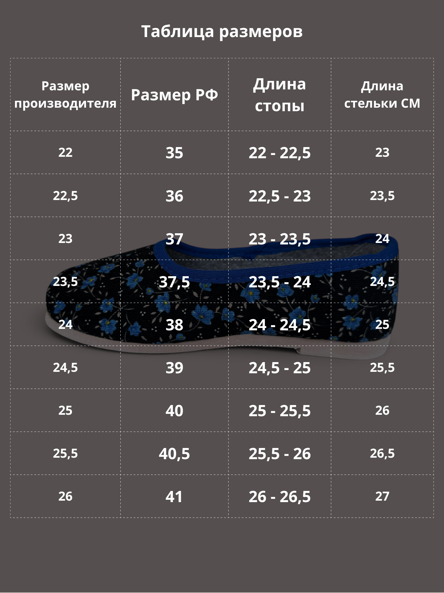 Тапочки UTA HOME 8-1/васильки - фото 7