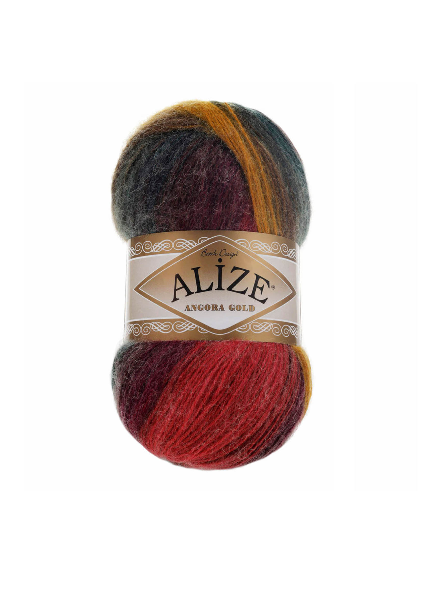 Пряжа Alize для вязания зимних вещей Angora Gold Batik 100 гр 550 м 5 мотков 3368 секционный - фото 4