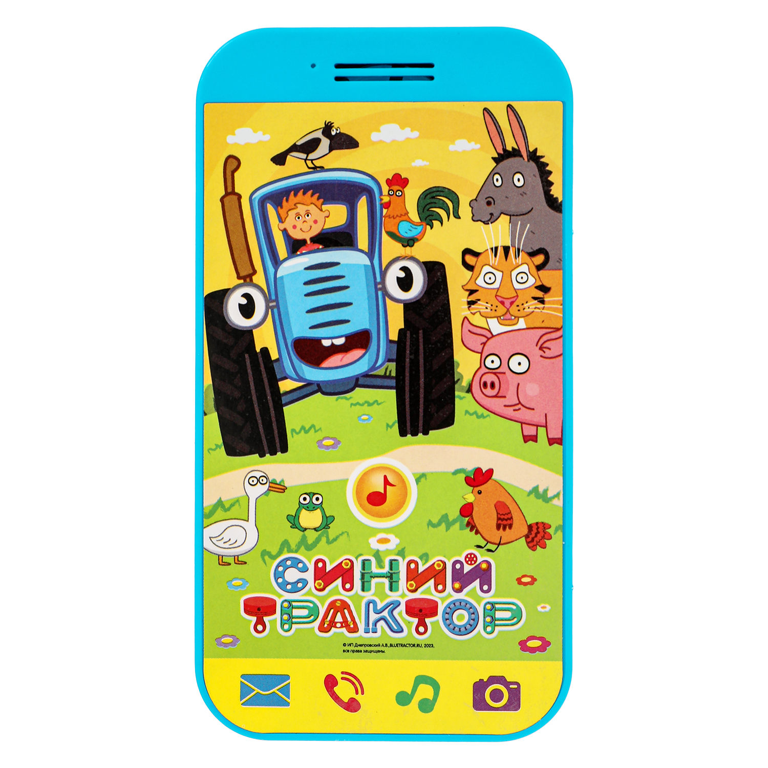 Игрушка УМка телефон Синий трактор Телефончик - фото 1
