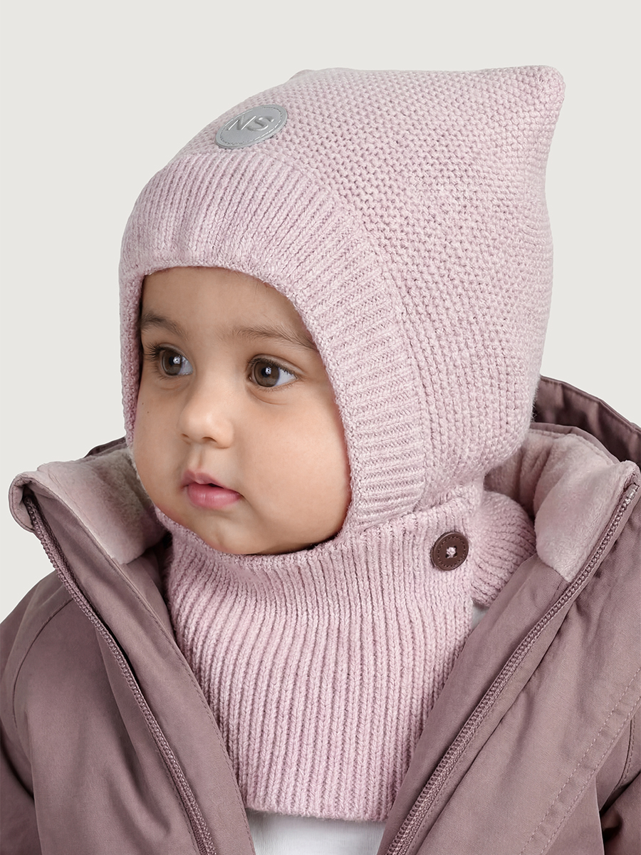 Шапка-шлем NIKASTYLE 11м11425 пудра - фото 1