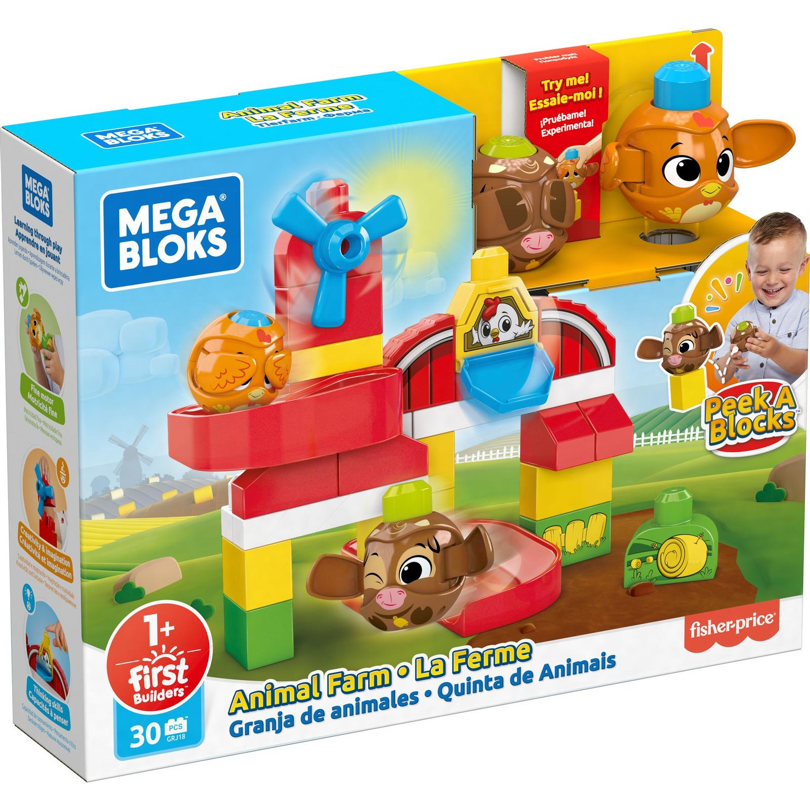 Конструктор Mega Bloks Прятки на ферме блочный - фото 3