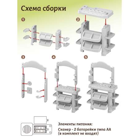 Игровой набор AMORE BELLO прилавок, касса, продукты, тележки и корзинки