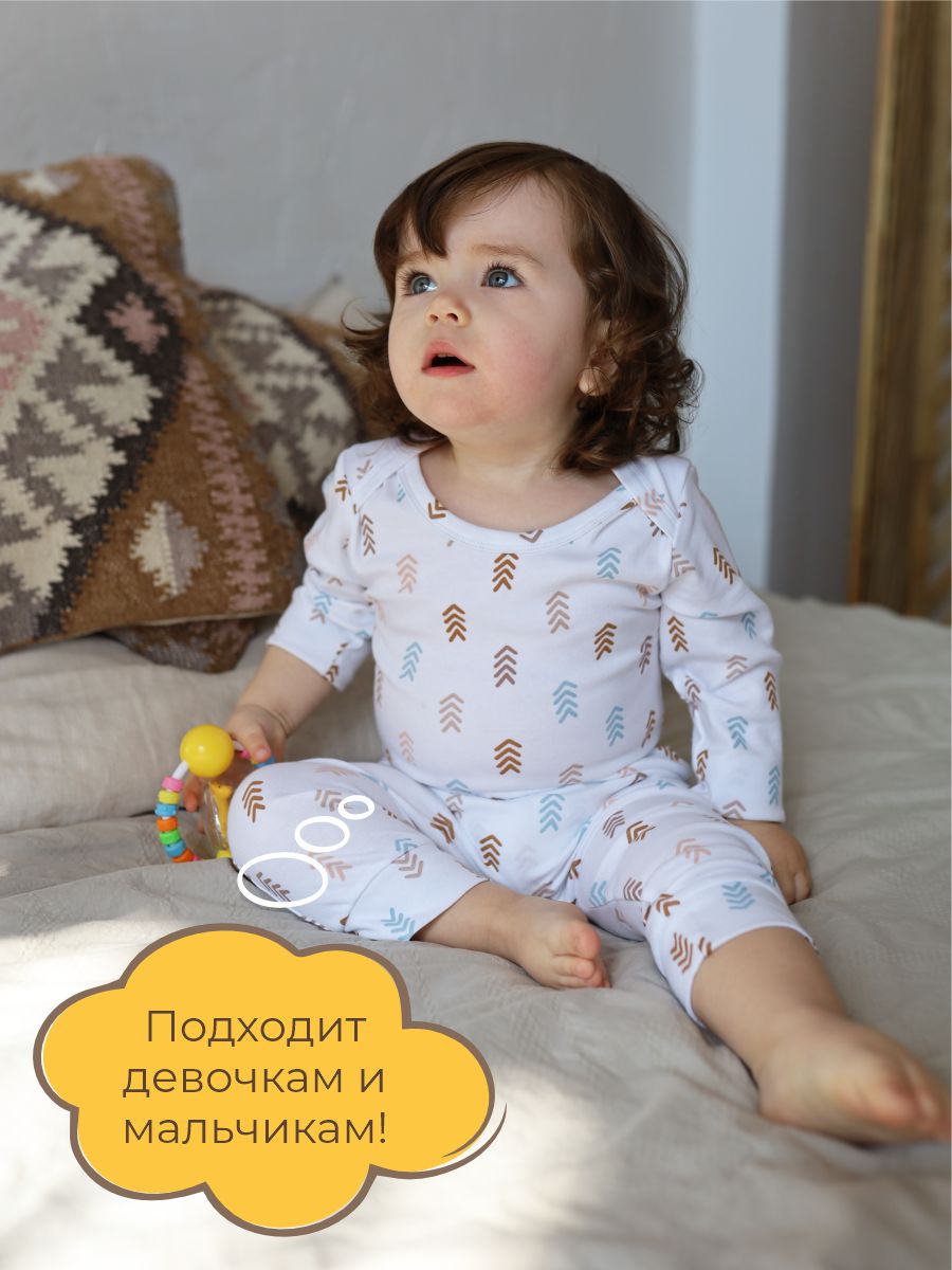 Боди 3 шт ШВЕЙНЫЕ ИСТОРИИ бодисердечки - фото 11