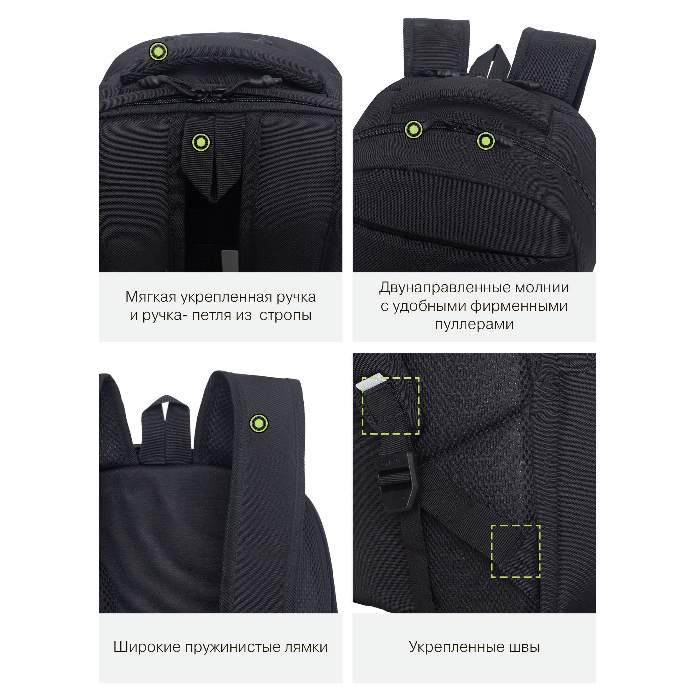 Рюкзак Grizzly Однотонный - фото 13