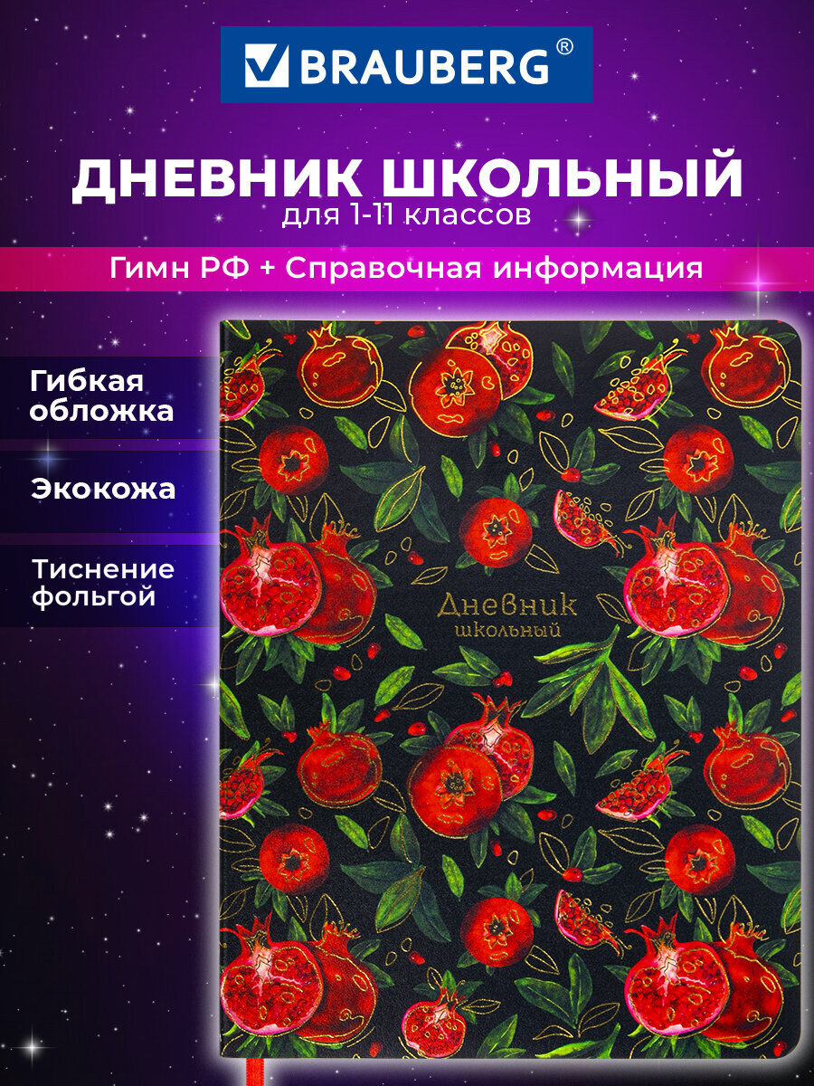 Дневник Brauberg для 1-11 классов 48 листов - фото 1