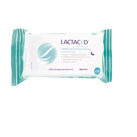 Влажные салфетки Lactacyd для интимной гигиены 15 шт.